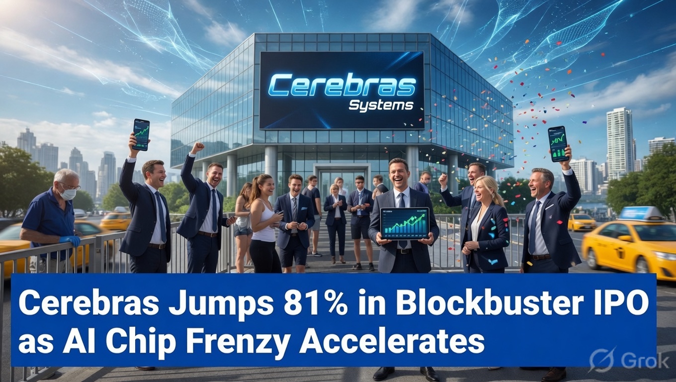 Cerebras Jumps 81% in Blockbuster IPO